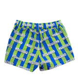 Moschino Bermuda Bicolore con Fantasia A Righe per Neonato MUQ01S VERDE/BLU MOSCHINO 