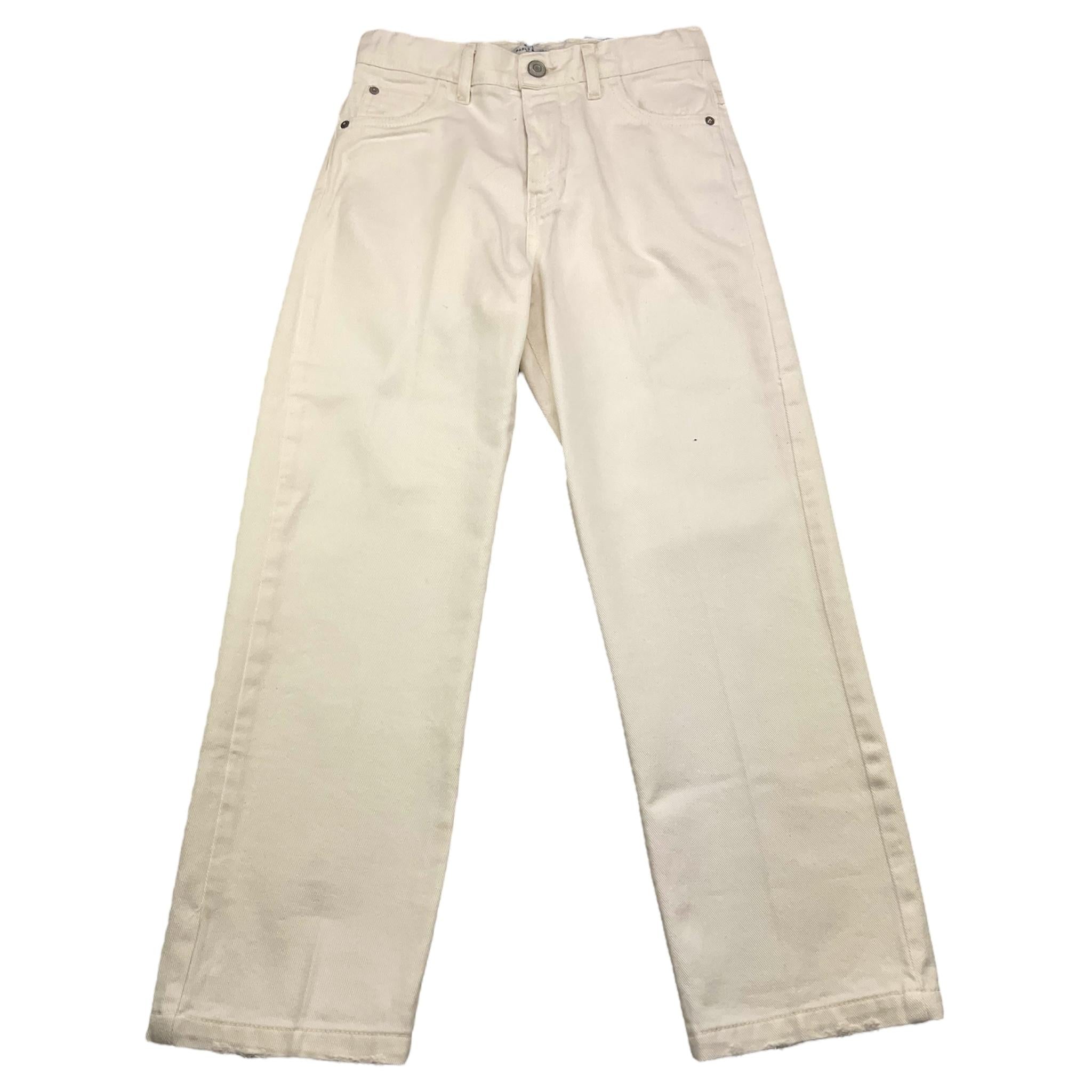 Paolo Pecora Jeans Tinta Unita con Girovita Regolabile per Bambino PP3977 BIANCO PAOLO PECORA 