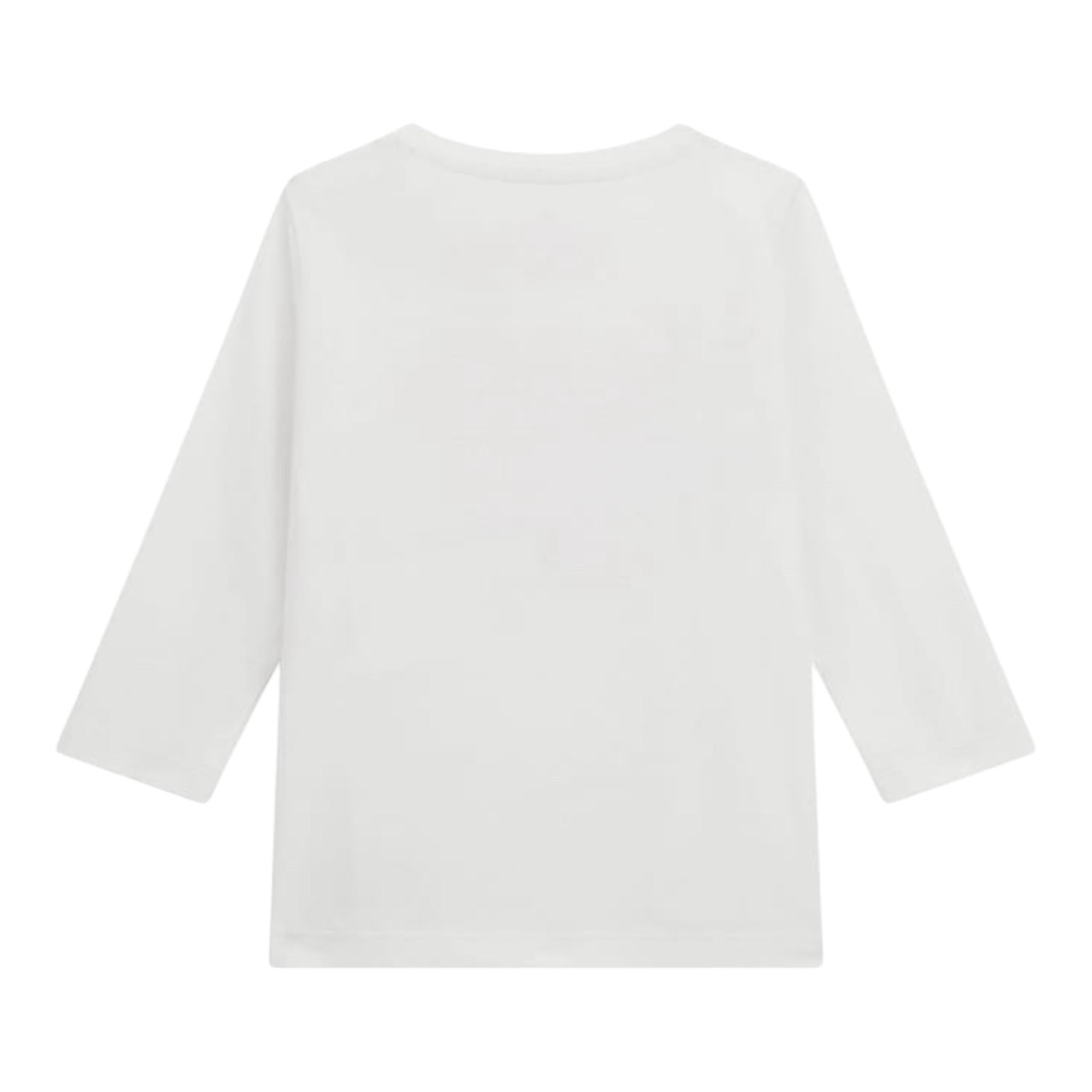 Guess Shirt Girocollo Tinta Unita con Logo per Neonata A5RI01K6YW4 BIANCO GUESS 