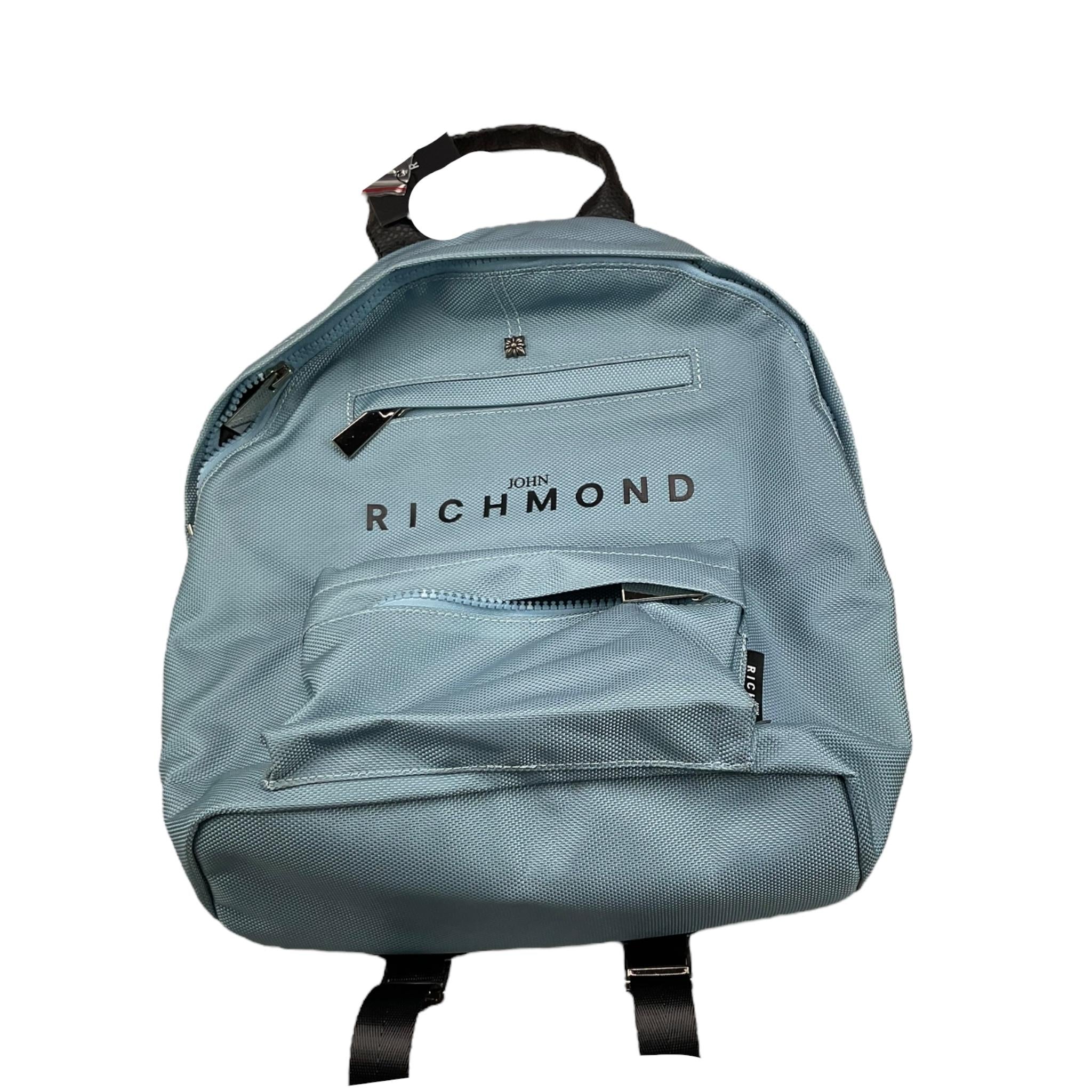 JOHN RICHMOND zaino tinta unita con stampa logo Azzurro per Bambino RBA25015ZA AZZURRO JOHN RICHMOND 