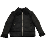 PAOLO PECORA montone tinta unita cn zip Nero per Bambino PP3844X NERO PAOLO PECORA 