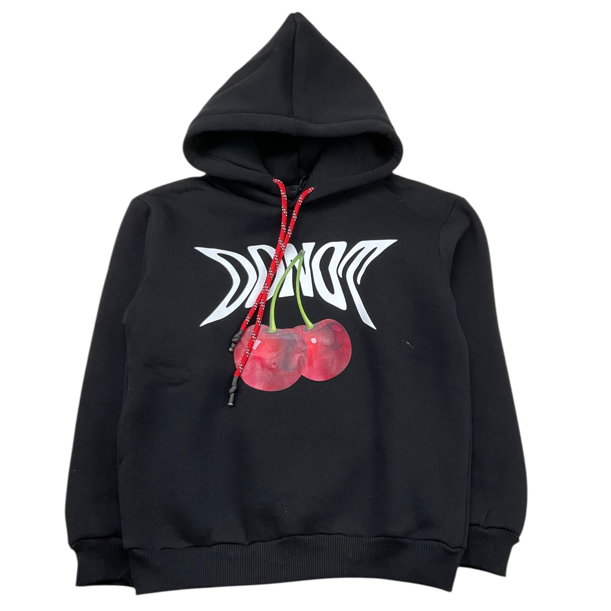 DO NOT CONFORM felpa chiusa con cappuccio tinta unita con stampa ciliegie Nero per Neonato FE027N NERO DO NOT CONFORM 