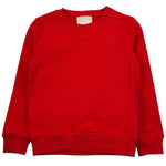 Trussardi Felpa Girocollo Tinta Unita con Logo per Bambino TBP26001FE ROSSO TRUSSARDI 