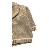 LA STUPENDERIA cardigan tinta unita con colletto Beige per Neonato VCGH01 BEIGE LA STUPENDERIA 