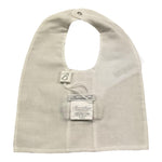 Barcellino Bavetta Tinta Unita con Papillon Applicato per Neonato 120106 BIANCO BARCELLINO 