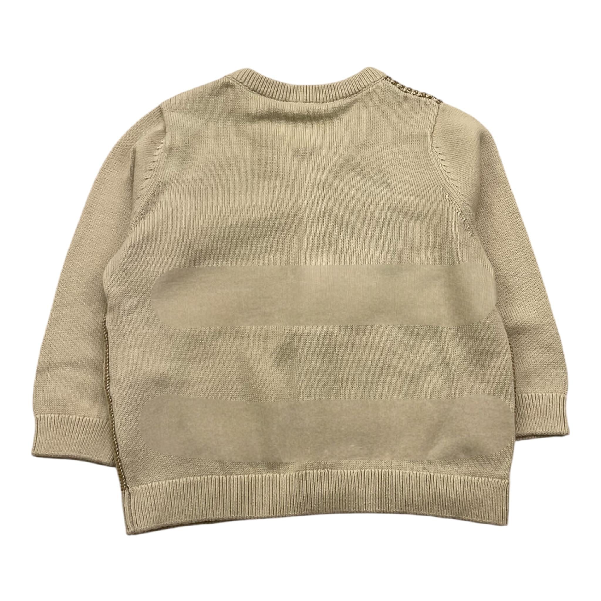 CARRE'MENT BEAU cardigan tinta unita  Beige per Neonata Y30130 BEIGE CARRE'MENT BEAU 