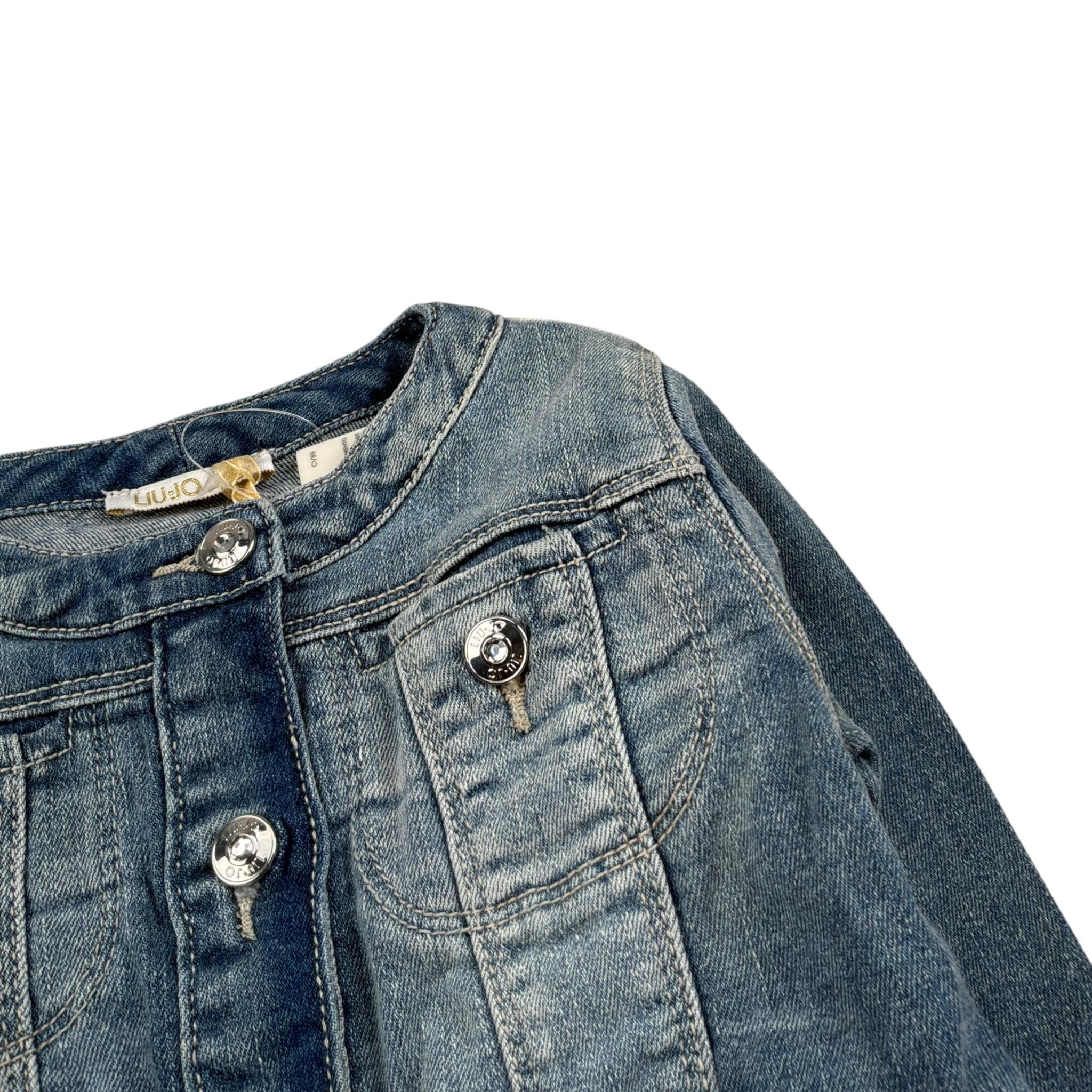 Liu Jo Giubbino In Denim tinta unita Azzurro per Bambina K17010 AZZURRO LIU JO 