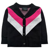 John Richmond Cardigan Stampa Fantasia Scollo A V per Neonata RIP26083CD NERO JOHN RICHMOND 
