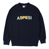 Aspesi Felpa Girocollo Tinta Unita con Stampa per Bambino S25054MFM7067 BLU ASPESI 