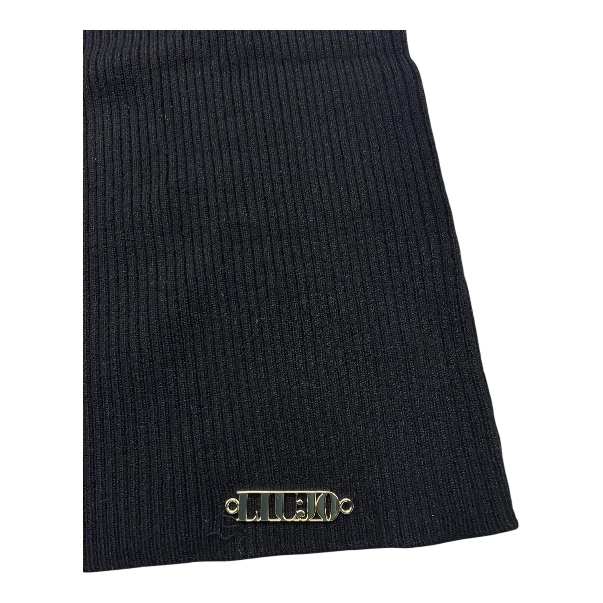 Liu Jo Canotta Girocollo Tinta Unita con Logo per Bambina GA037 NERO LIU JO 