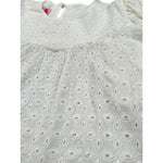 Kaos Camicia Tinta Unita Traforata per Bambina KS164 BIANCO KAOS 
