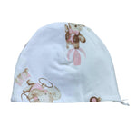 Le Bebe' Cappello Tinta Unita con Stampa per Neonata LBG6257 BIANCO LE BEBE' 