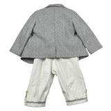 Gastone Completo 4 Pezzi Giacca-Camicia-Pantalone-Papillon per Neonato G1472A GRIGIO GASTONE 