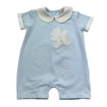 Le Bebe Pagliaccetto Mezza Manica Tinta Unita per Neonato LBB5297 AZZURRO LE BEBE 