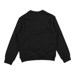 DSQUARED2 felpa chiusa girocollo tinta unita con logo Nero per Neonato DQ2496N NERO DSQUARED2 