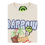 Barrow Kids T-Shirt Girocollo Tinta Unita con Stampa per Bambino S5BKJUTH065 PANNA BARROW KIDS 