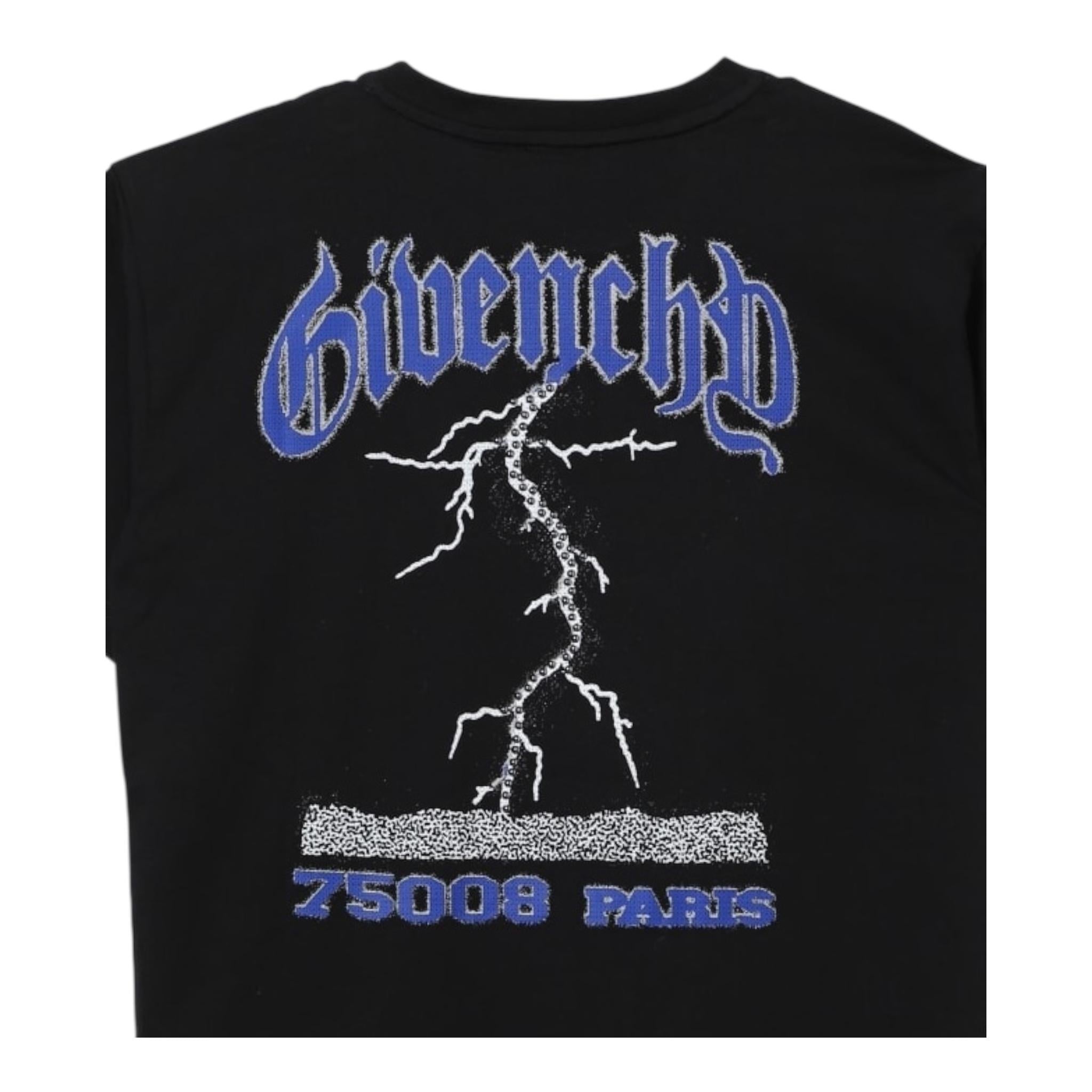 Givenchy T-Shirt Girocollo Tinta Unita con Stampa per Bambino H30337 NERO GIVENCHY 