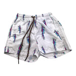 Nosbeachwear Costume Modello Boxer Tinta Unita con Stampa per Bambino P23B BIANCO NOSBEACHWEAR 