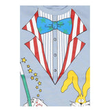 Stella Mccartney Pagliaccetto Mezza Manica Tinta Unita con Stampa per Bambino TWC511 AZZURRO STELLA McCARTNEY 