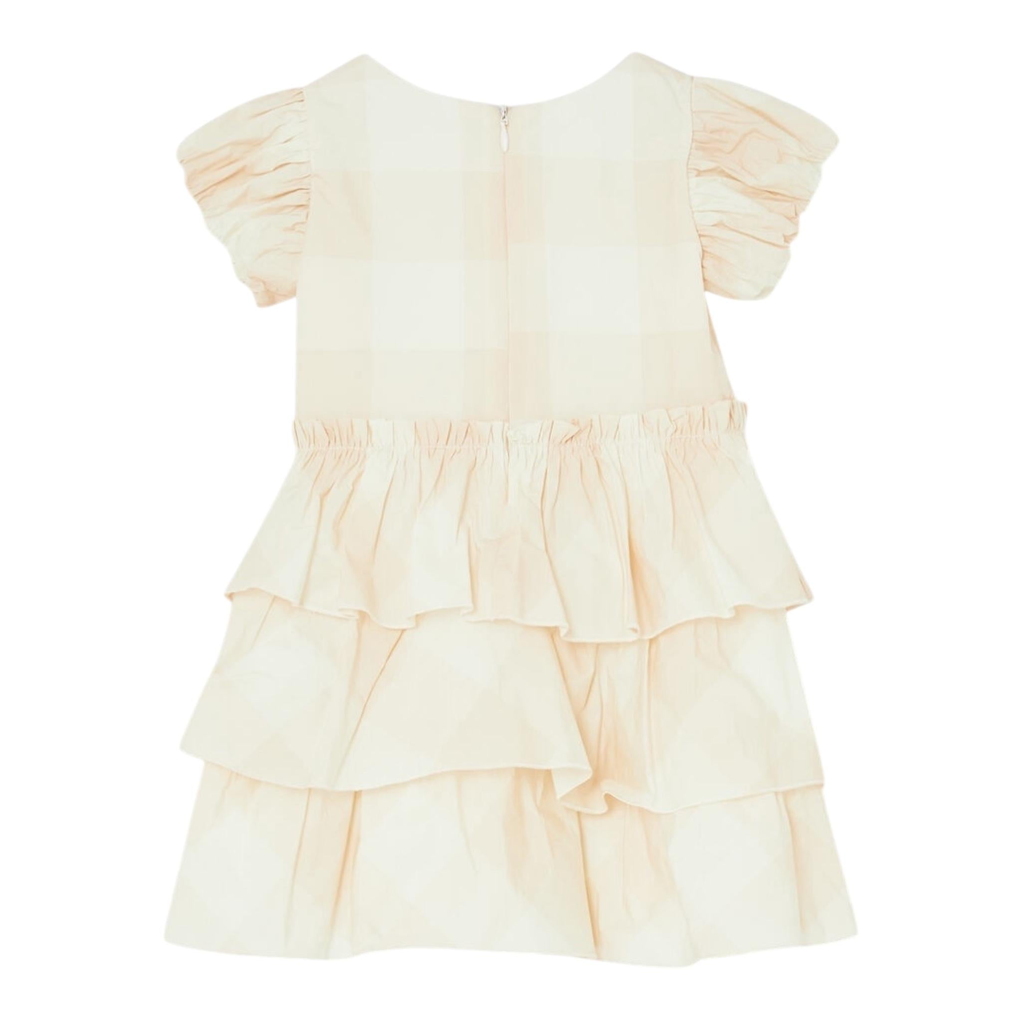 Liu Jo Abito Tinta Unita con Balze per Neonata KA5144 BEIGE LIU JO 