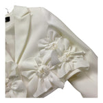 Fun & Fun Giacca Tinta Unita con Applicazioni per Bambina FNCBJS00989 BIANCO FUN & FUN 