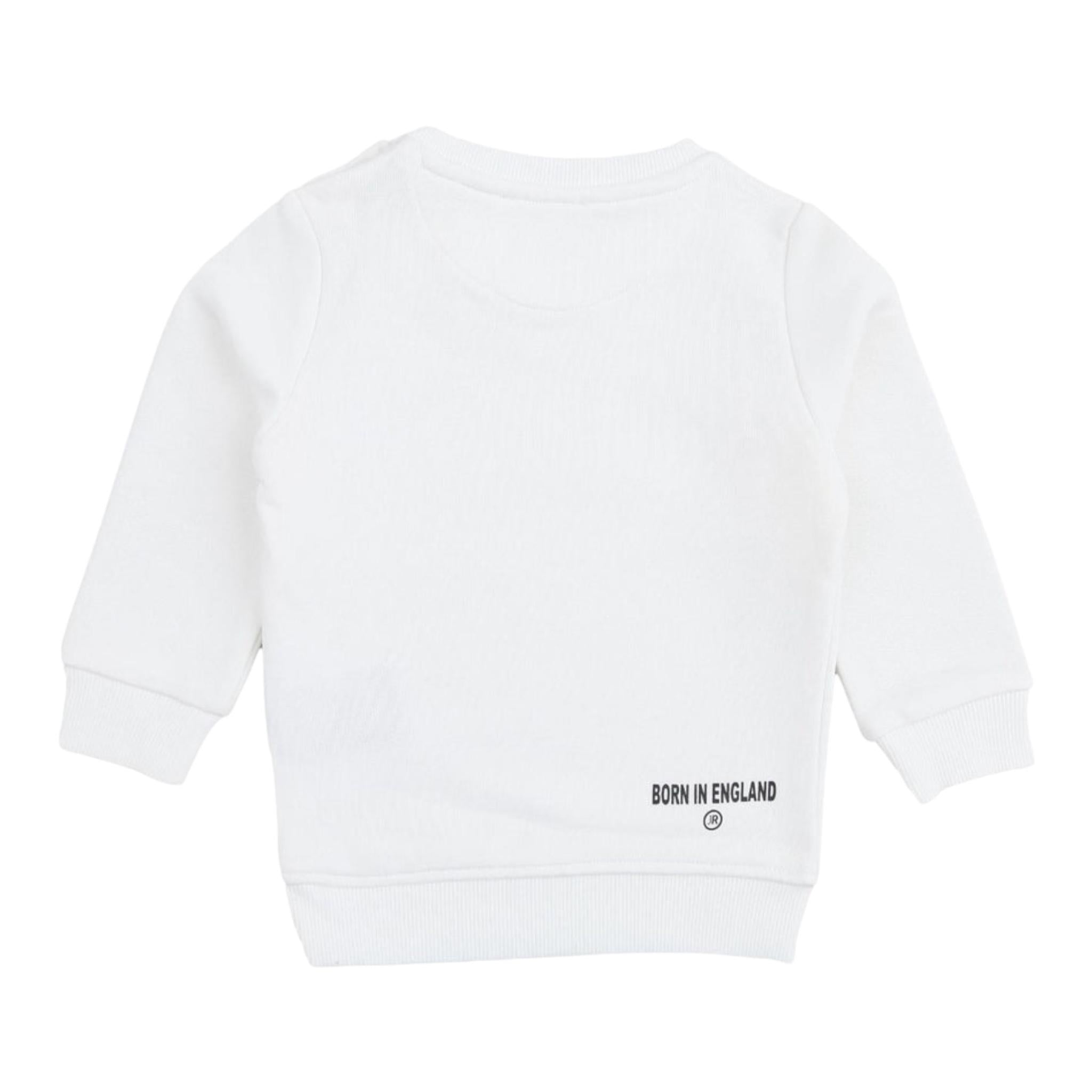 John Richmond Felpa Girocollo Tinta Unita con Stampa per Neonato RIA24035FE BIANCO JOHN RICHMOND 