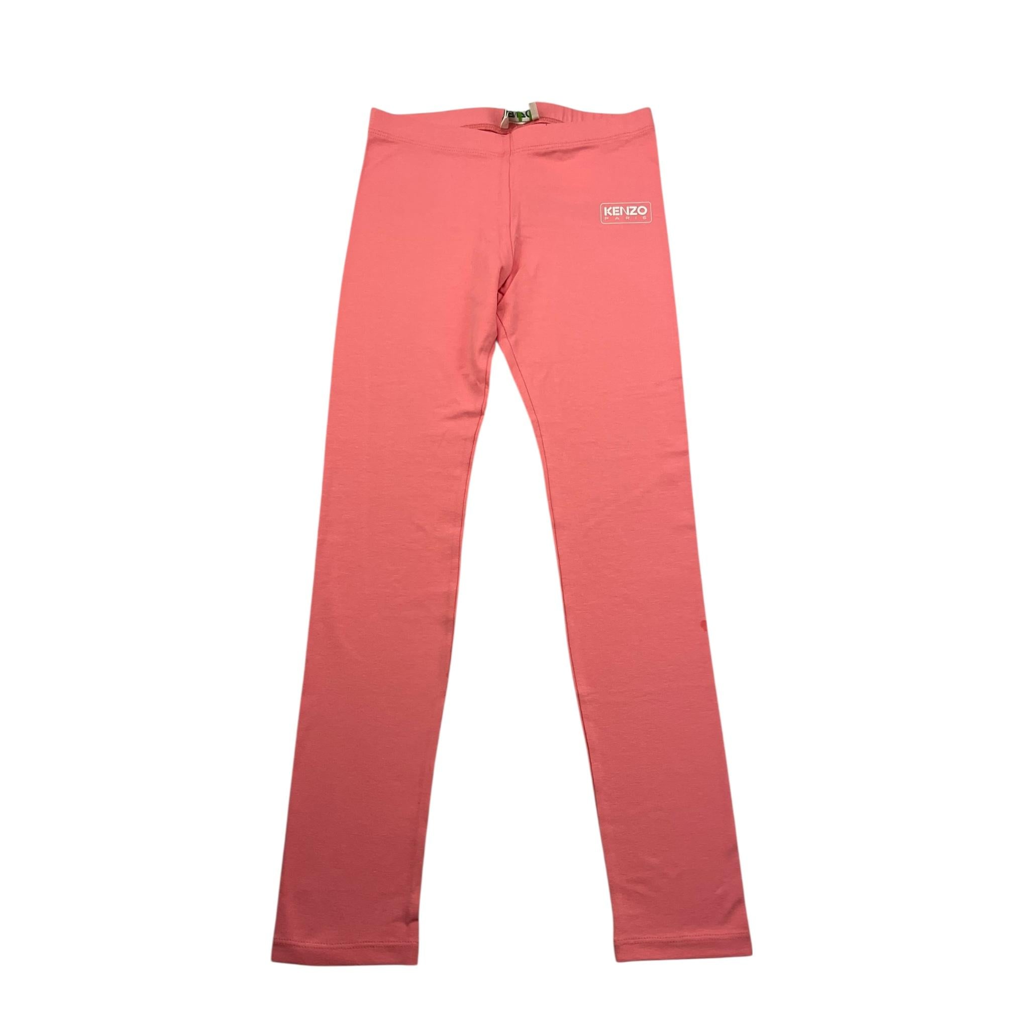 Kenzo Leggins Tinta Unita con Stampa per Bambina K60656 ROSA KENZO 