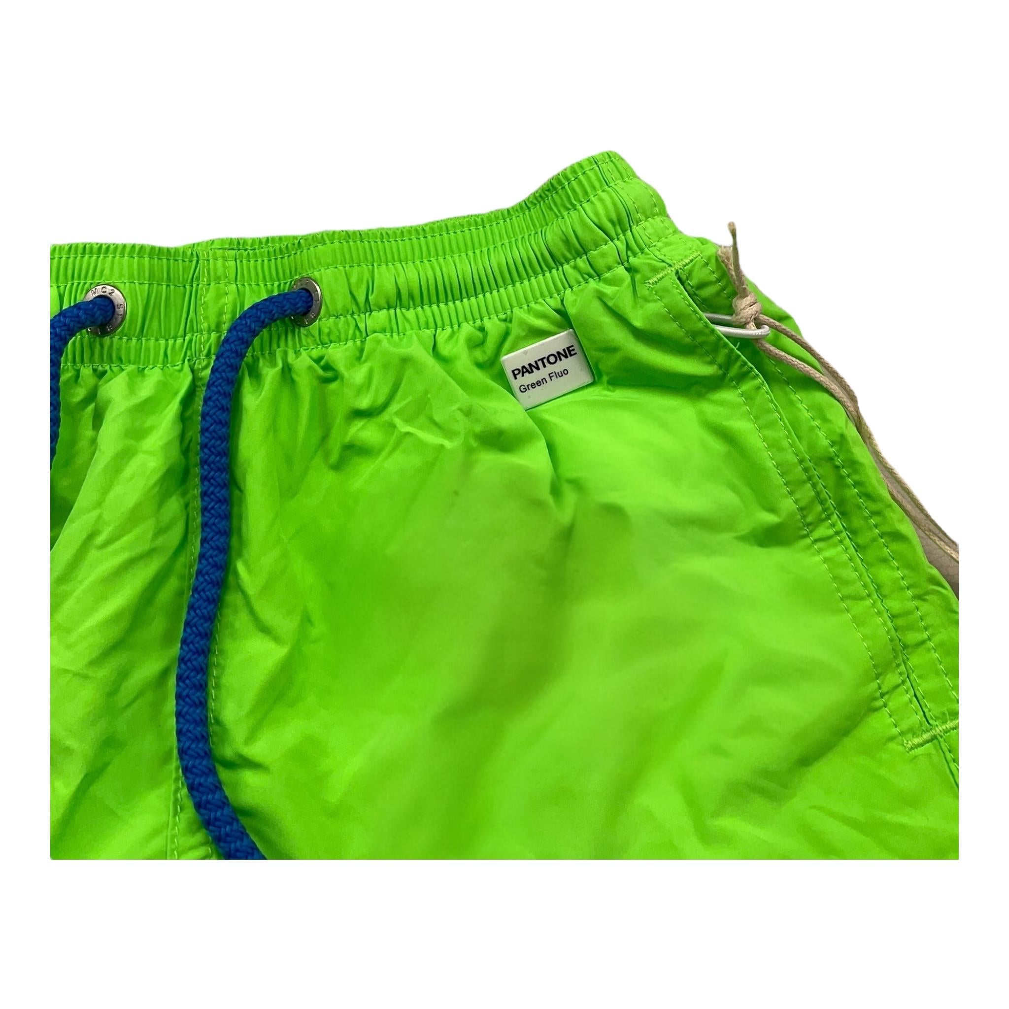 Saint Barth Costume Tinta Unita per Bambino 119F VERDE FLUO SAINT BARTH 