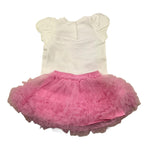 Liu Jo Completo 2 Pezzi T-Shirt-Gonna per Neonata HA5033 BIANCO/ROSA LIU JO 