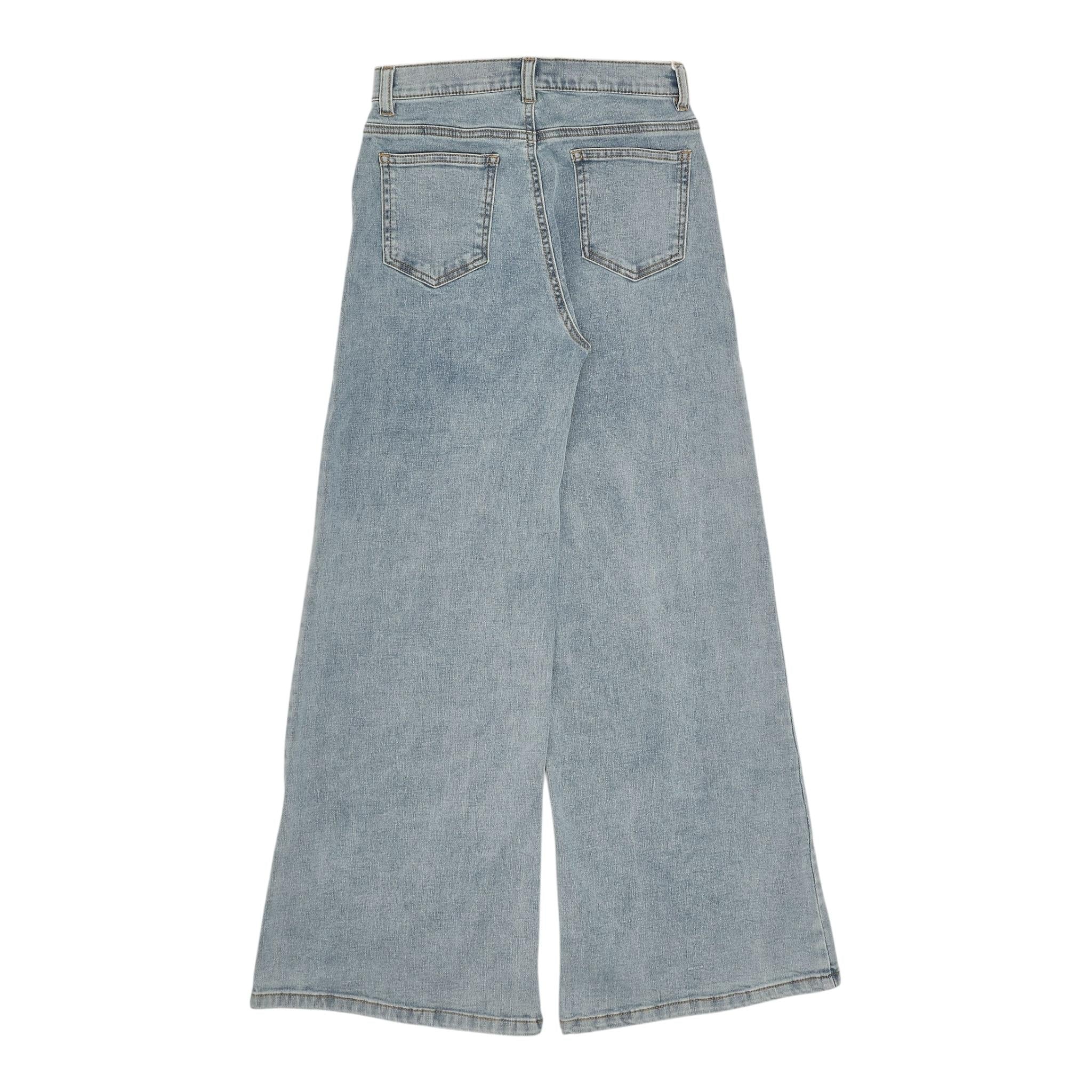 Twinset Jeans Tinta Unita Modello A Palazzo con Tasche Americane per Bambina 251GJ2541X AZZURRO TWINSET 