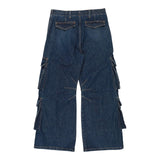 DIESEL jeans tinta unita modello palazzo/cargo Blu per Bambina J01725X BLU DIESEL 