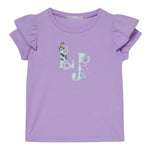 Liu Jo T-Shirt Tinta Unita con Brillantini per Neonata KA5092XN GLICINE LIU JO 