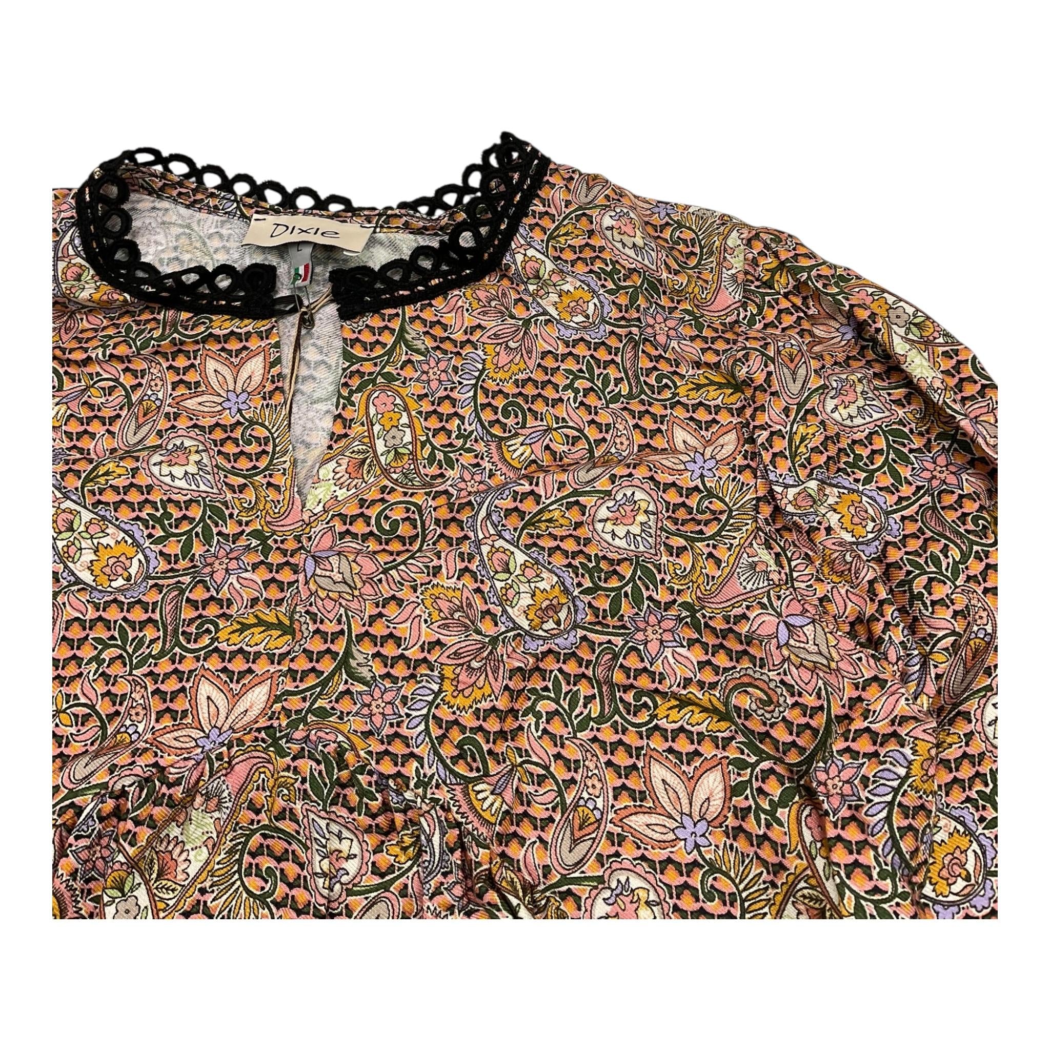 DIXIE abito manica lunga stampa fantasia Multicolor per Bambina AB37364G34 MULTICOLOR DIXIE 