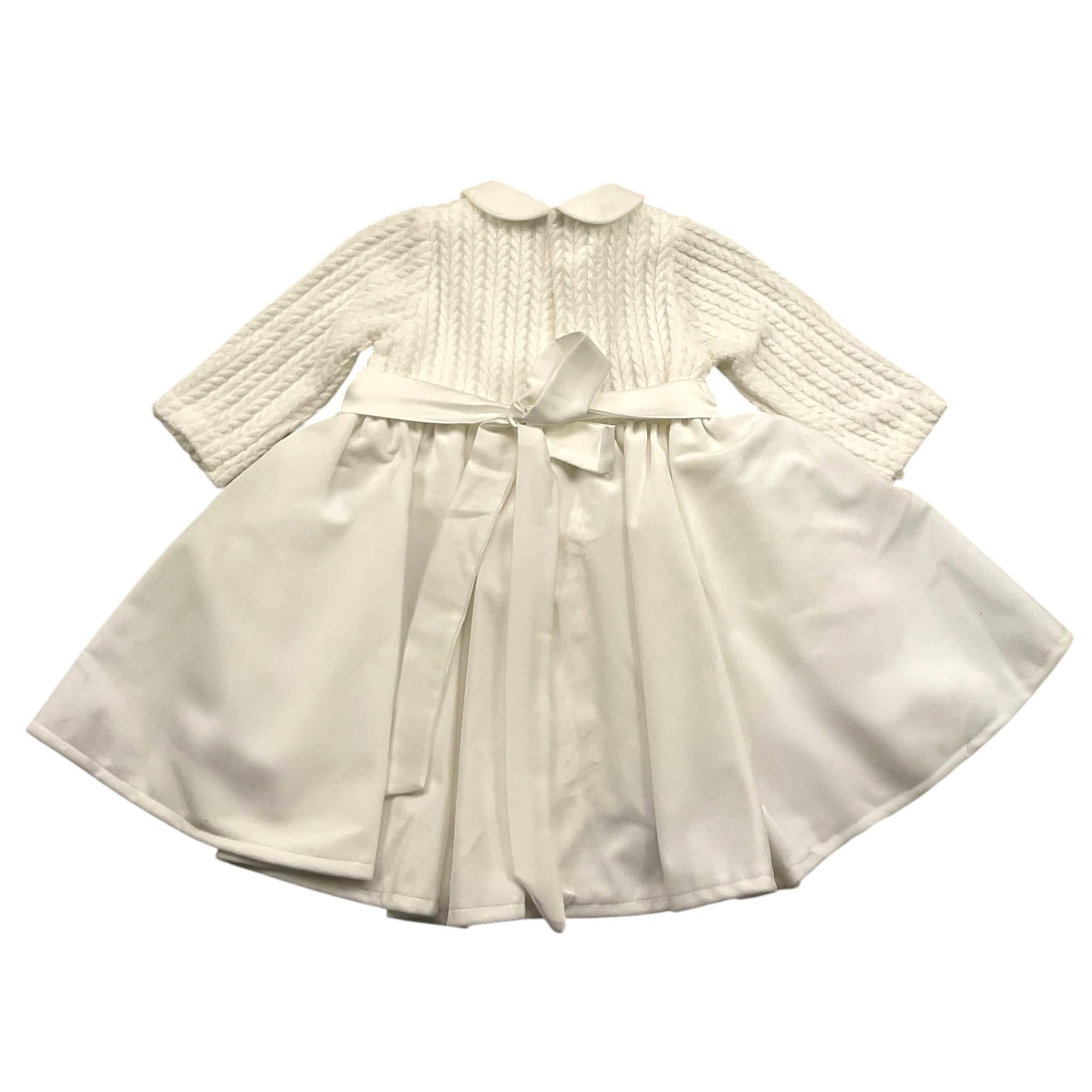 DILU' abito manica lunga tinta unita Bianco per Neonata I2224ML BIANCO DILU' 