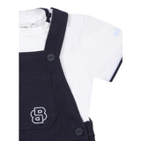 Boss Completo 2 Pezzi T-Shirt-Salopette per Neonato J52210 BLU BOSS 