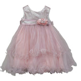 Bella Brilli Abito Cerimonia Girmanica Tinta Unita per Bambina 111 ROSA BELLA BRILLI 