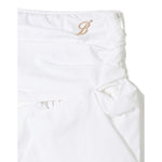 Miss Blumarine Gonna Tinta Unita con Zip per Bambina IA4083 BIANCO MISS BLUMARINE 