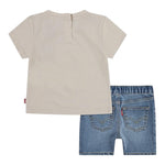 Levi'S Completo 2 Pezzi T-Shirt-Bermuda per Bambino 6EM343J BEIGE LEVI'S 