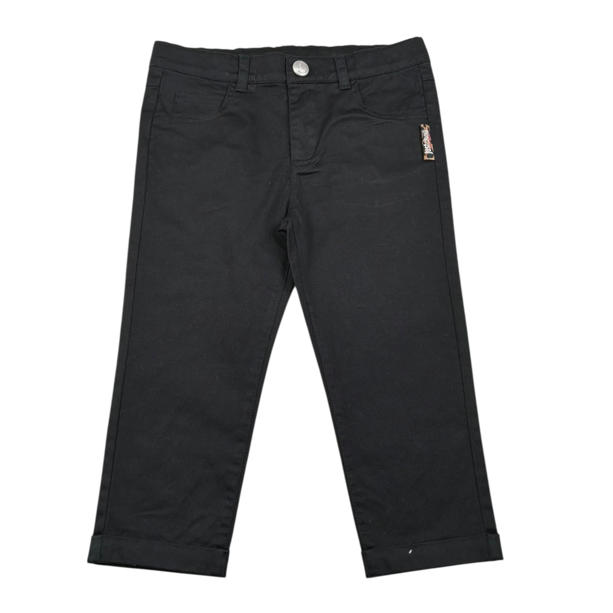 Just Cavalli Pantalone Tinta Unita con Girovita Regolabile per Neonato JIP26105PA NERO JUST CAVALLI 