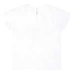 Monnalisa T-Shirt Tinta Unita Girocollo con Stampa Rapunzel per Bambina 39C615 BIANCO MONNALISA 