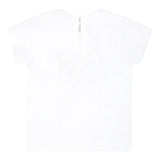 Monnalisa T-Shirt Tinta Unita Girocollo con Stampa Rapunzel per Bambina 39C615 BIANCO MONNALISA 