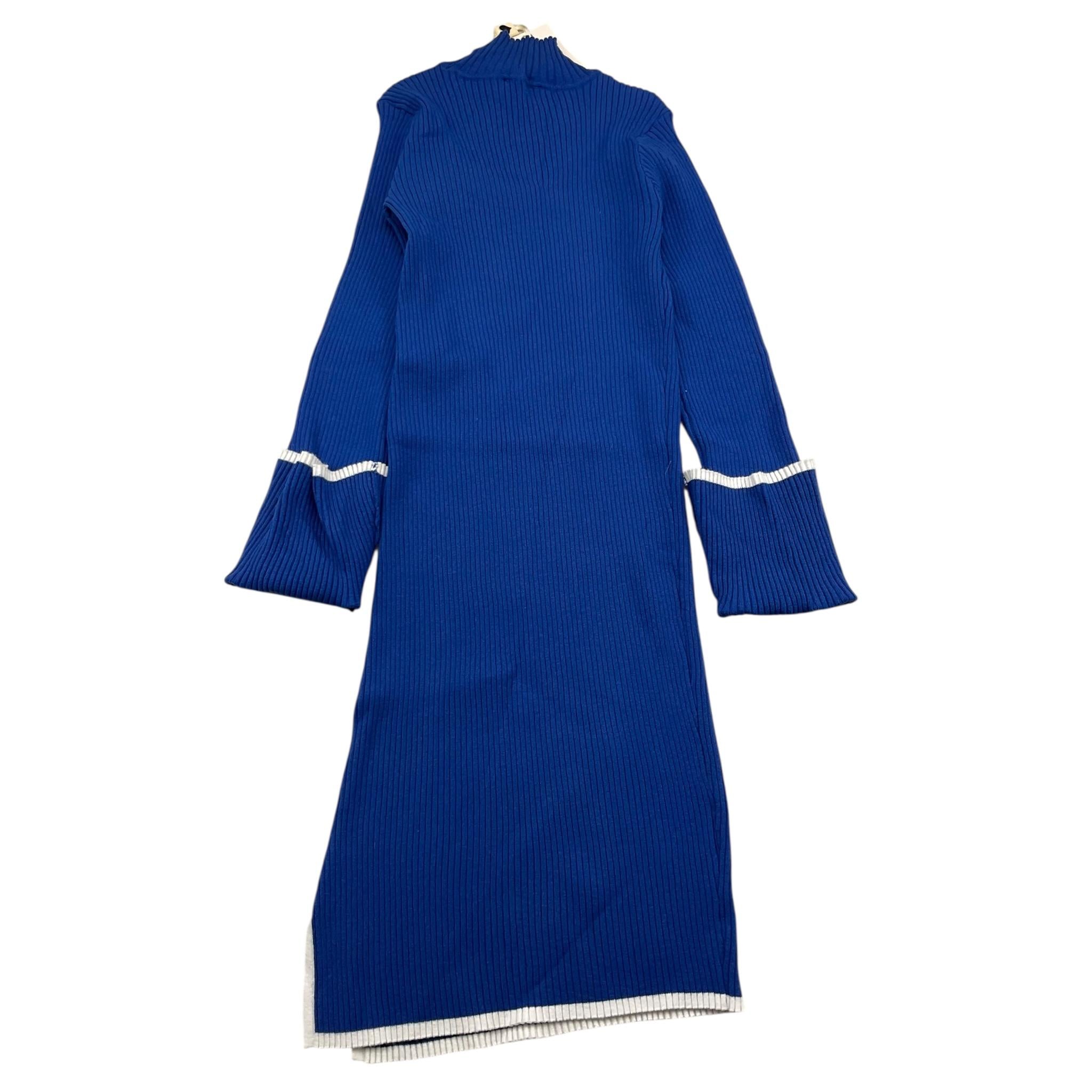 TWINSET abito tinta unita mezzo collo a costine Blu per Bambina 242GJ3041X BLU TWINSET 