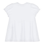 Moschino Abito Mezza Manica Tinta Unita con Stampa per Bambina MDV0CN BIANCO MOSCHINO 