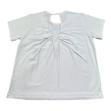 Gaelle T-Shirt Girocollo Tinta Unita con Logo per Bambina 2746M00411 BIANCO GAELLE 