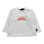 Daniele Alessandrini Shirt Girocollo Tinta Unita con Stampa Logo per Neonato 1292M1028 BIANCO DANIELE ALESSANDRINI 
