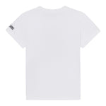 Moschino T-Shirt Girocollo Tinta Unita con Stampe per Bambino HDM06U BIANCO MOSCHINO 