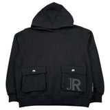John Richmond Felpa Chiusa con Cappuccio Tinta Unita per Bambino RBP26051FE NERO JOHN RICHMOND 