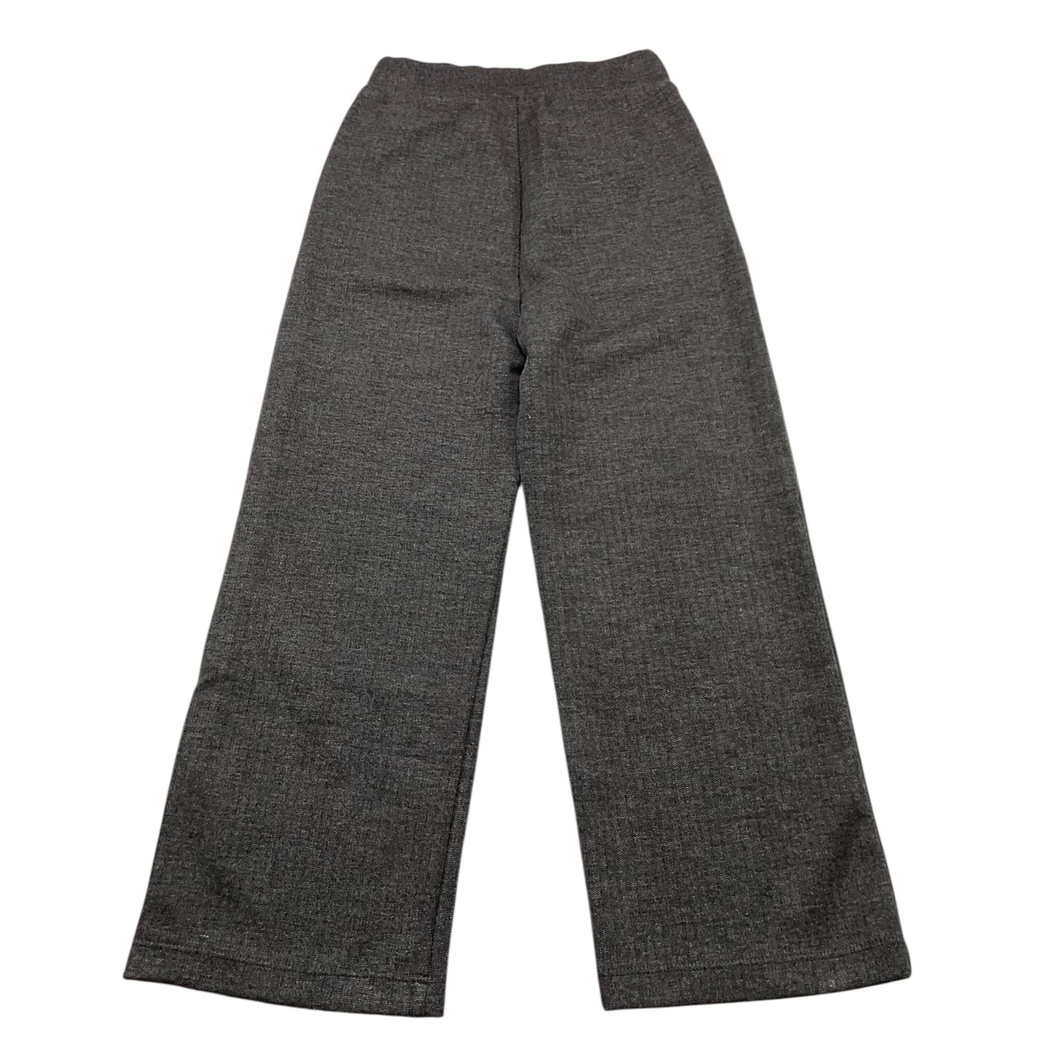 PLEASE pantanlone tinta unita con elastico in vita Grigio per Bambina FJ03170G66 GRIGIO PLEASE 