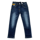 Monnalisa Jeans Tinta Unita con Girvita Regolabile per Bambina 194407R7 BLU MONNALISA 