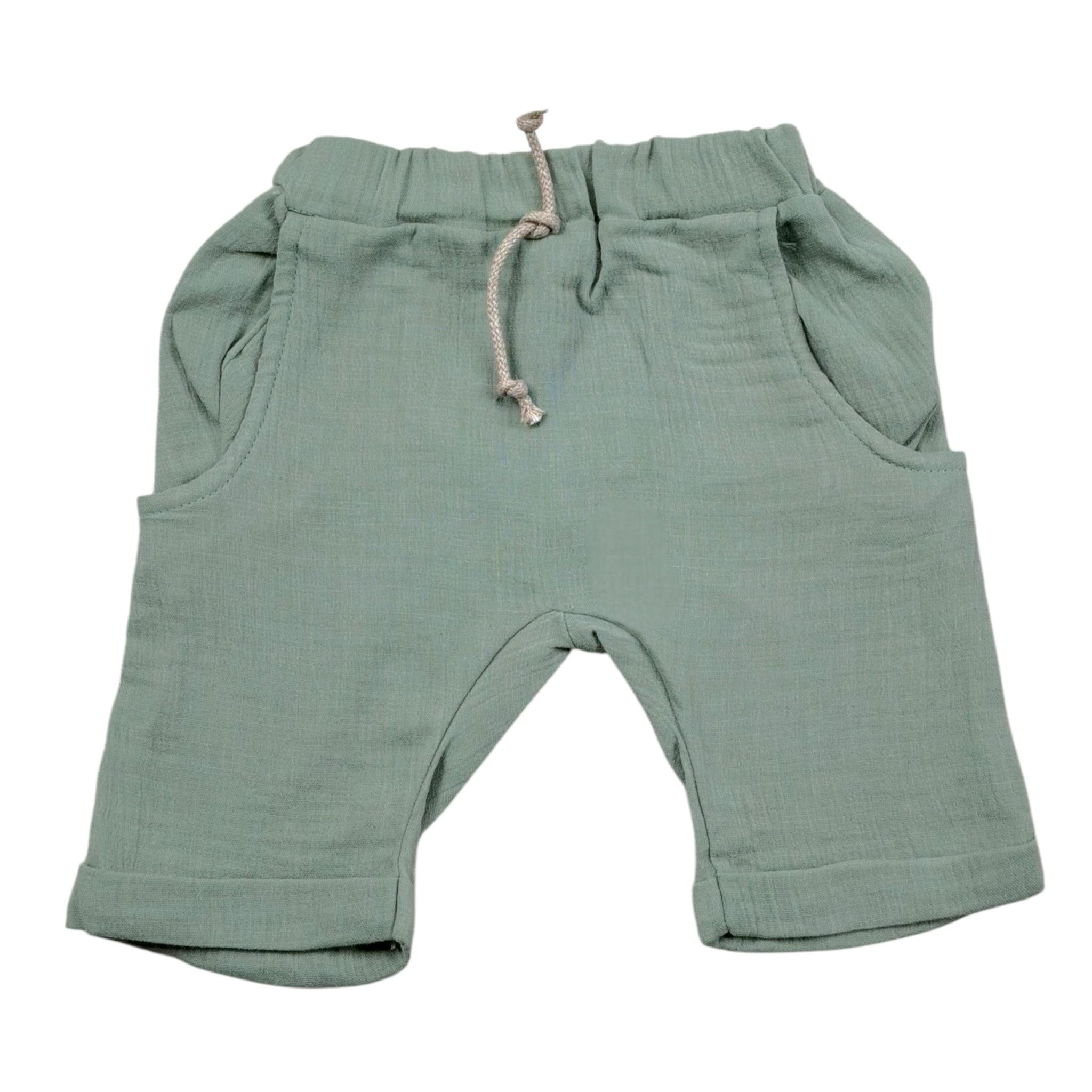 Babyvip Pantalone Tinta Unita con Elastico In Vita per Neonato PANTTT VERDE BABYVIP 